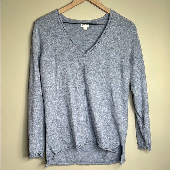 J. Crew V-Neck Light Blue Sweater Womens Medium - Picture 1 of 9